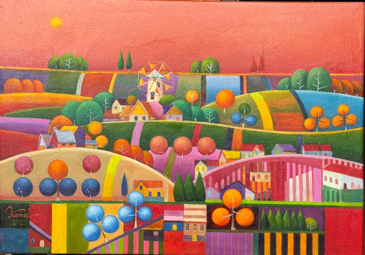 Village Landscape with Bridge